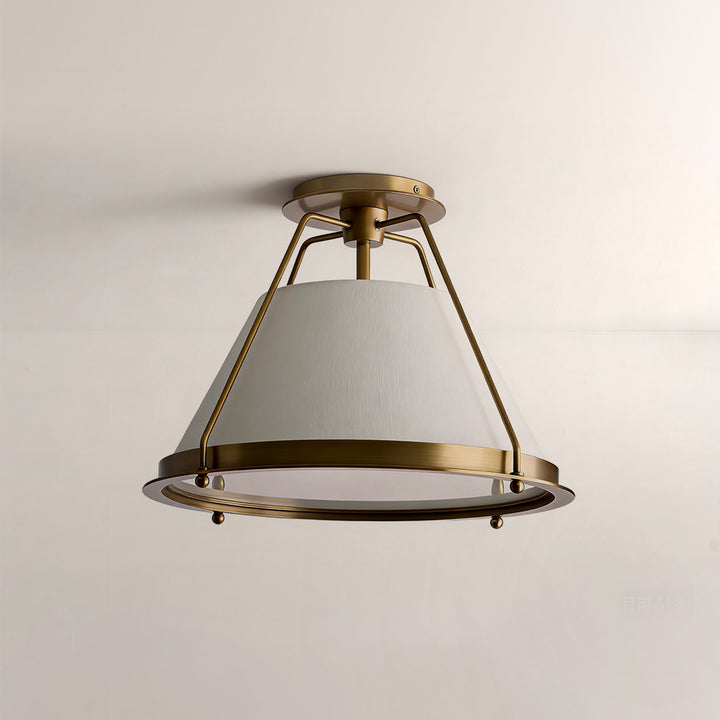 Sheirz Linen Flush Mount