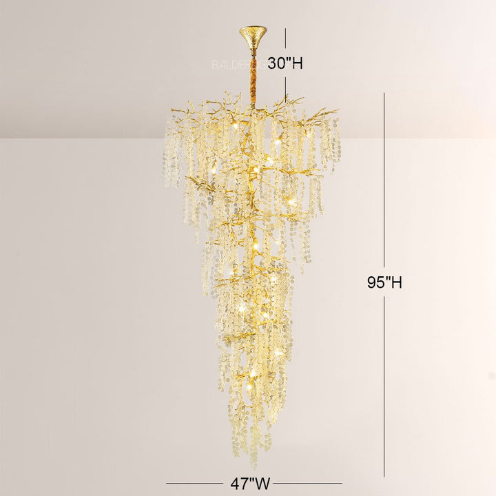 Shiro Noda Crystal Tree Branch Chandelier 95