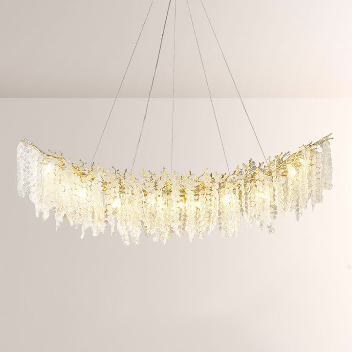 Shiro Noda Crystal Tree Branch Linear Chandelier 72