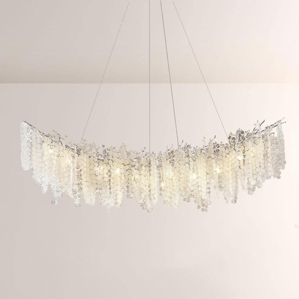 Shiro Noda Crystal Tree Branch Linear Chandelier 72