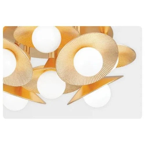 Silas Sun Flower 9 Lights Wall Sconce