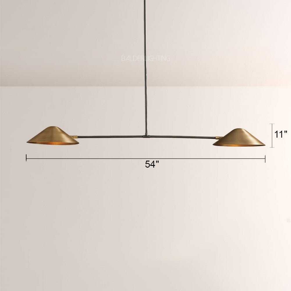 Sivans 2-Light Linear Chandelier