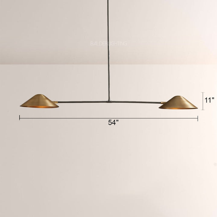 Sivans 2-Light Linear Chandelier