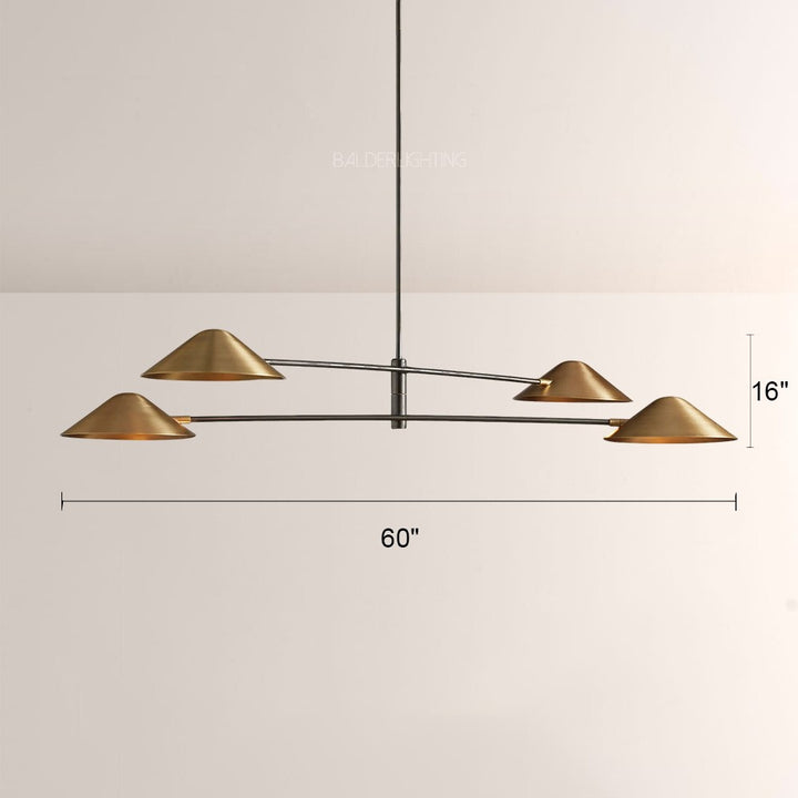 Sivans 4-Light Linear Chandelier