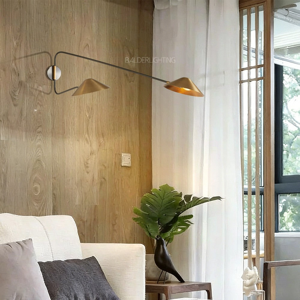 Sivans Long Arm 2-Light Wall Sconce