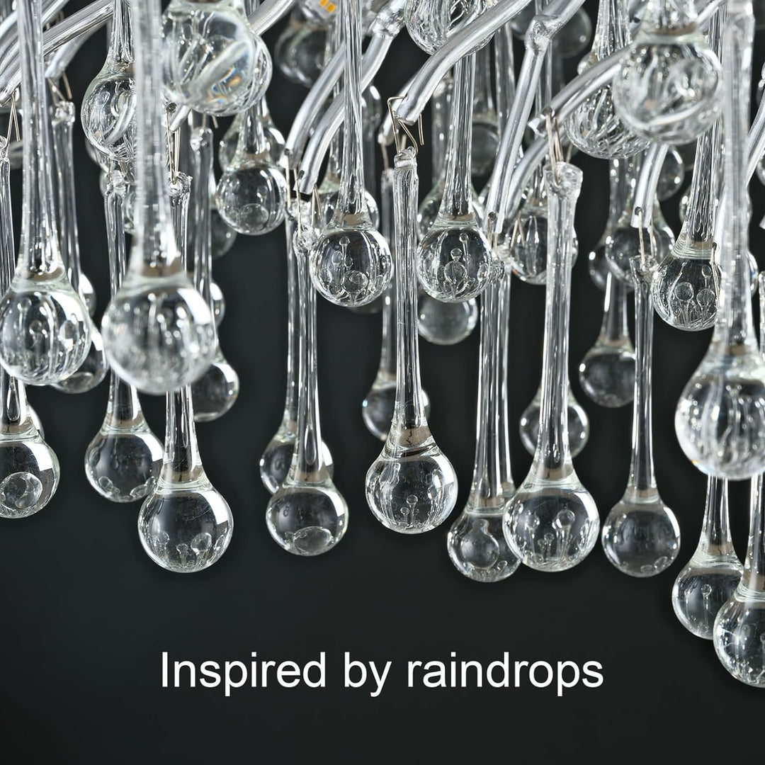 Small Rain Tree Branch Chandelier 23" 47"