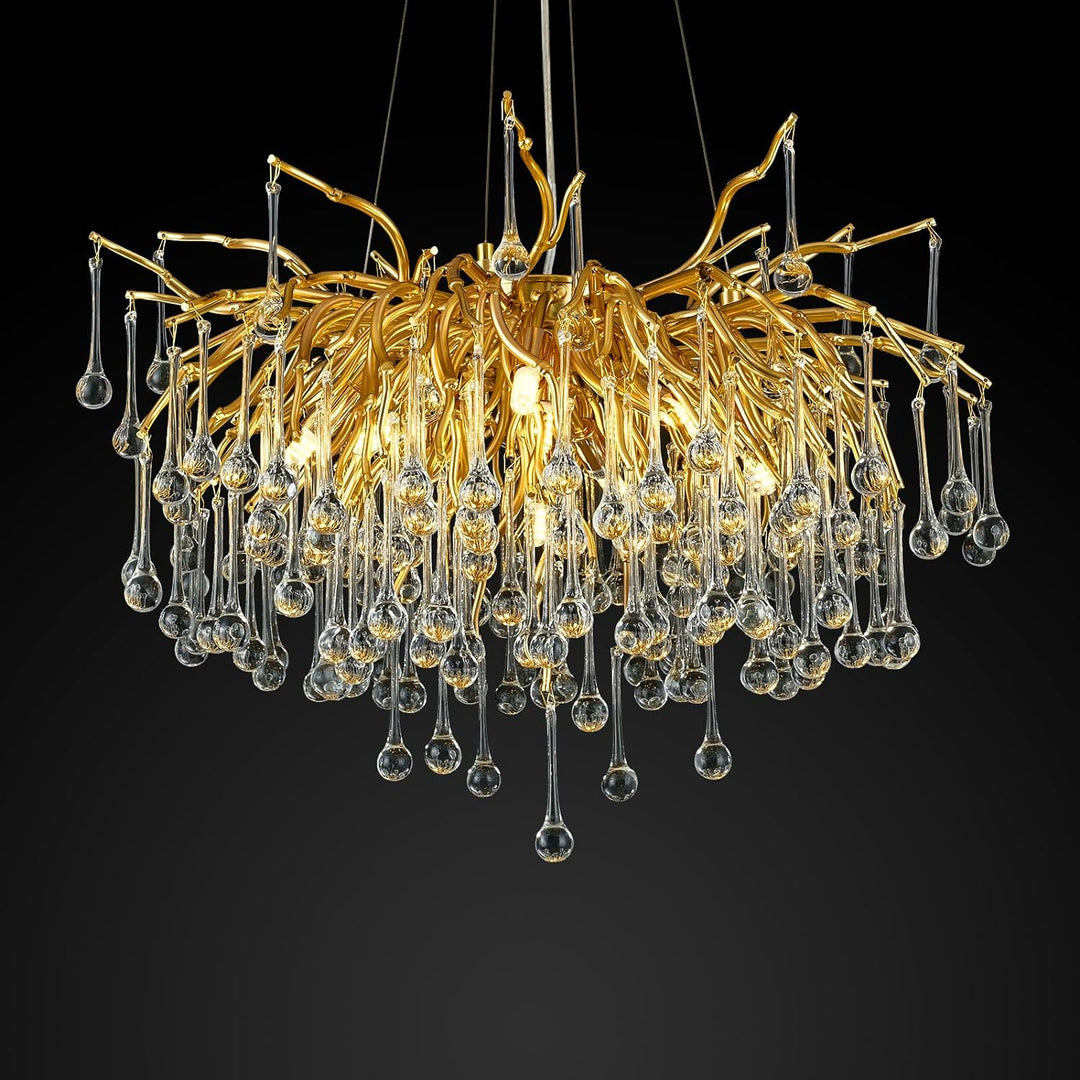 Small Rain Tree Branch Chandelier 23" 47"