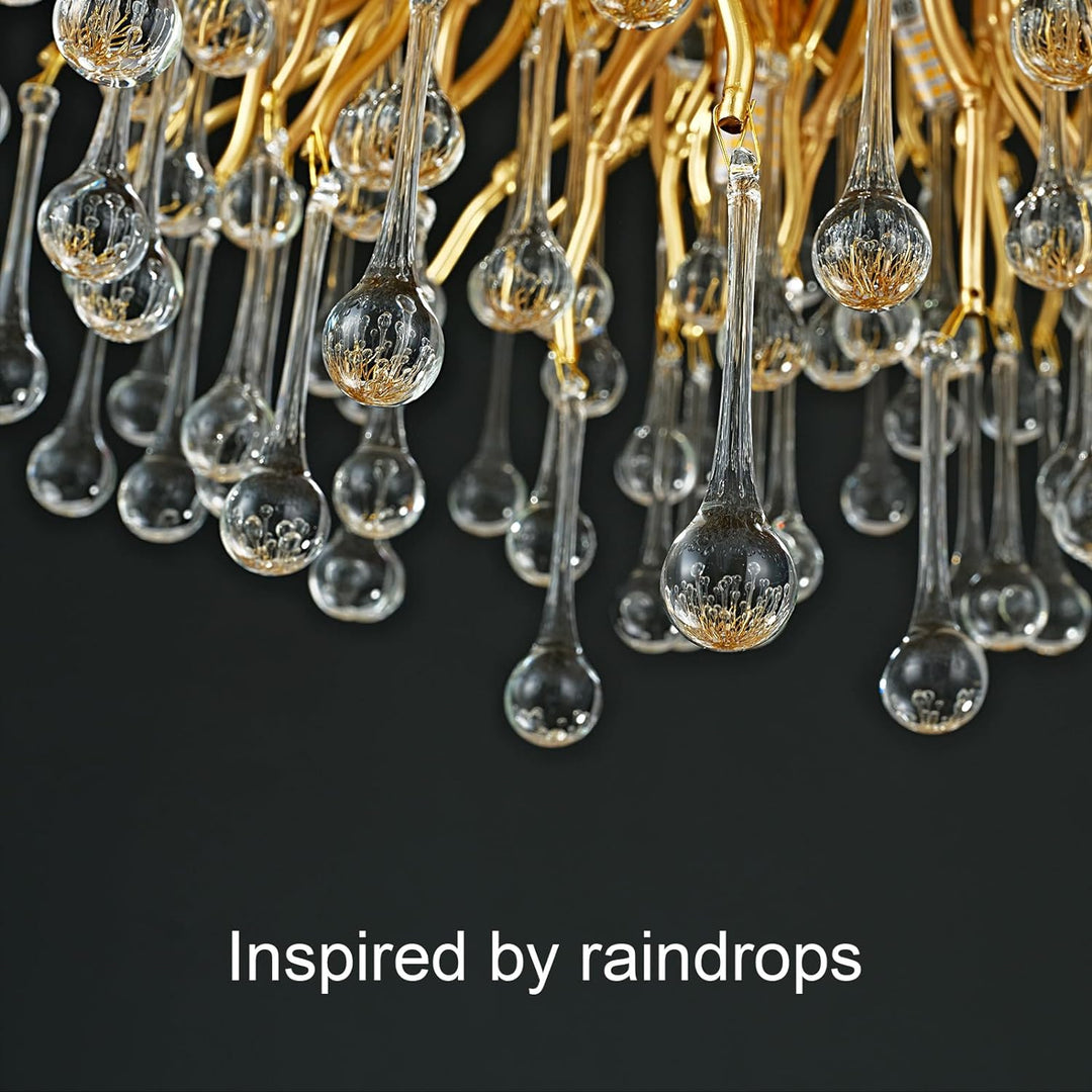 Small Rain Tree Branch Chandelier 23" 47"