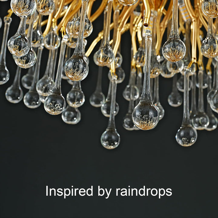 Small Rain Tree Branch Chandelier 23" 47"