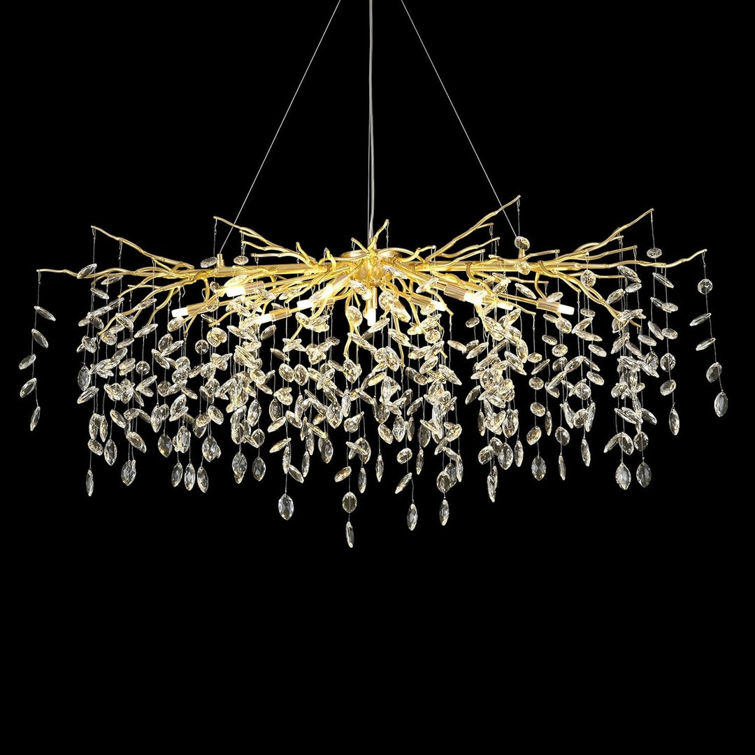 Small Rain Tree Branch Chandelier 23" 47"