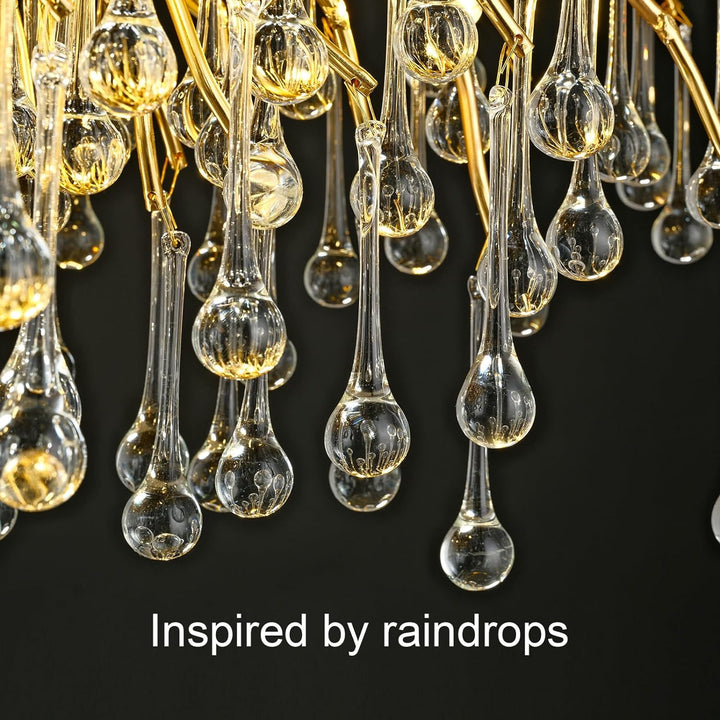 Small Rain Tree Branch Chandelier 23" 47"