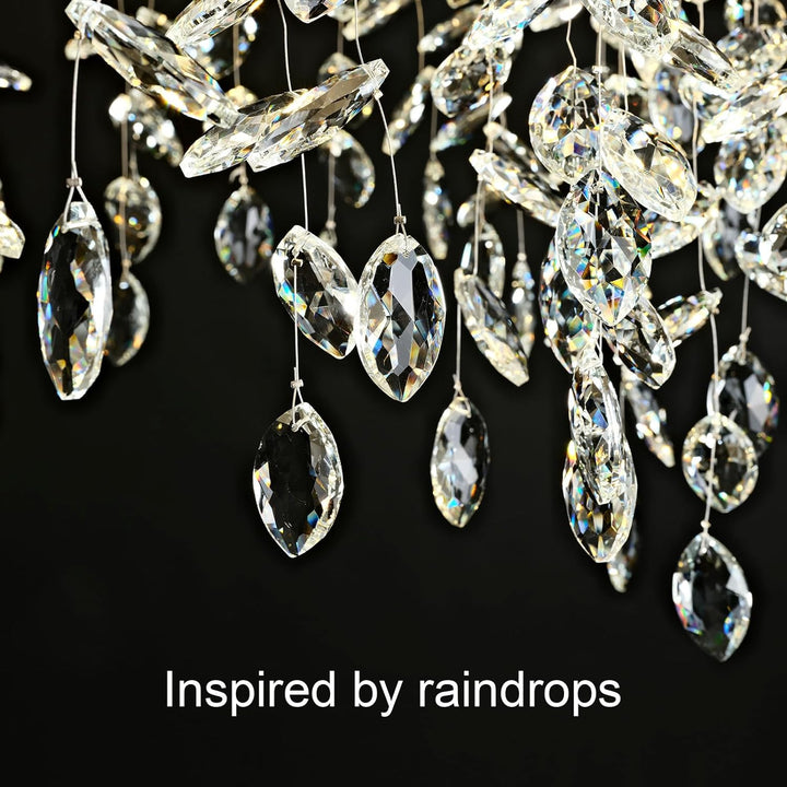 Small Rain Tree Branch Chandelier 23" 47"