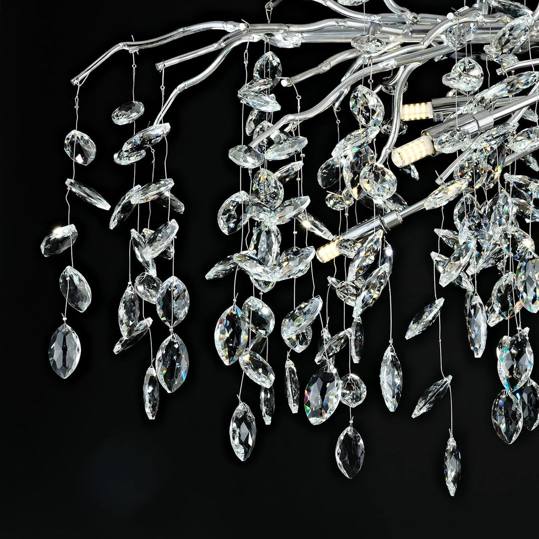 Small Rain Tree Branch Chandelier 23" 47"