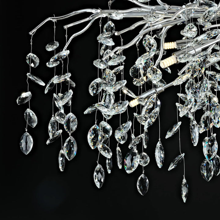 Small Rain Tree Branch Chandelier 23" 47"