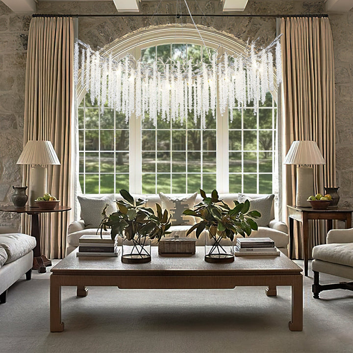 Snow Tree Branches Linear Chandelier for All Rooms 55''