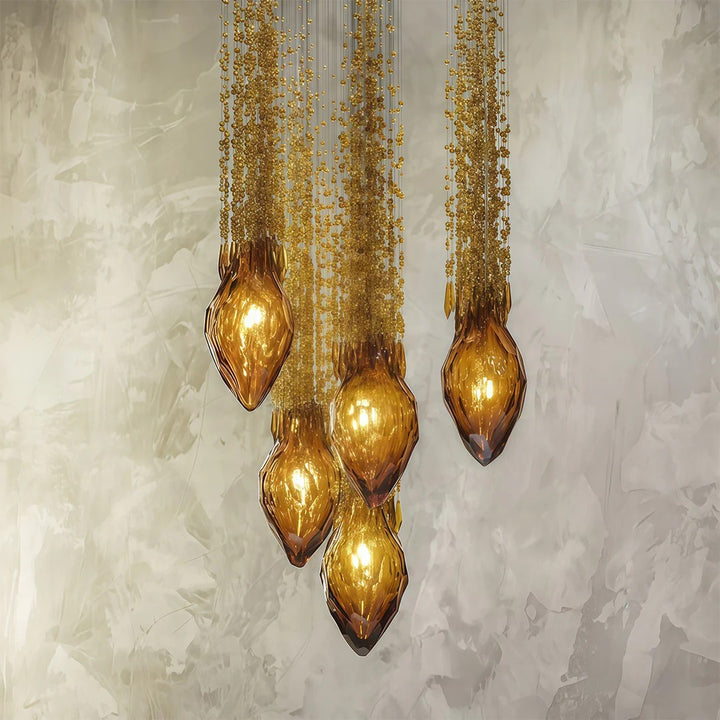 Stairway Chandelier Artistic Crystal Ceiling Light