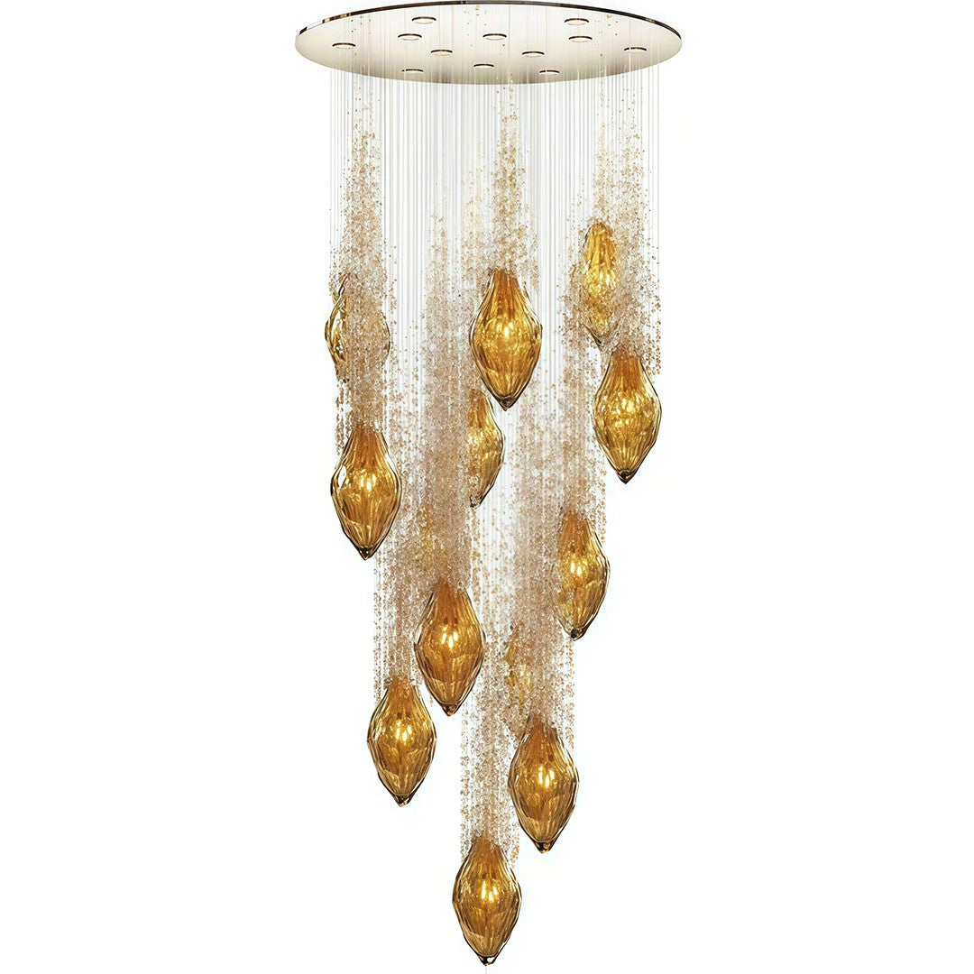 Stairway Chandelier Artistic Crystal Ceiling Light