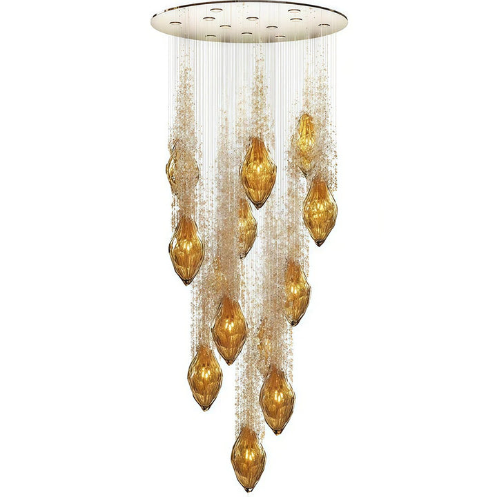 Stairway Chandelier Artistic Crystal Ceiling Light