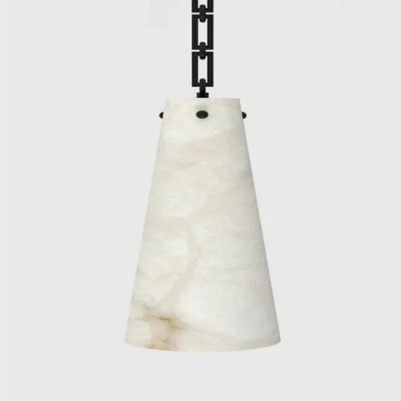 Alabaster Contemporary Vintage 5-Light Pendant