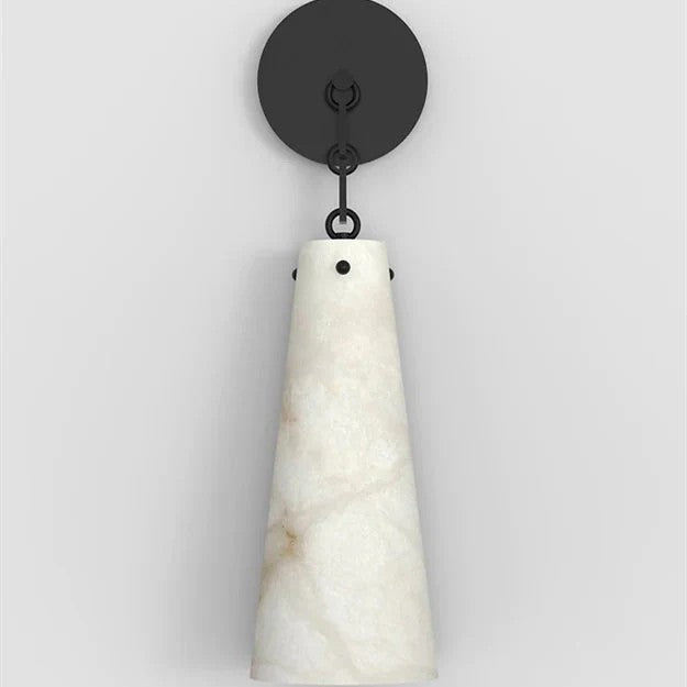 Steven Contemporary Alabaster Wall Sconce