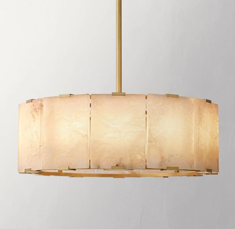 Tam Round Alabaster Chandelier