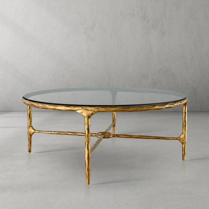 Thaddeus Glass Round Coffee Table