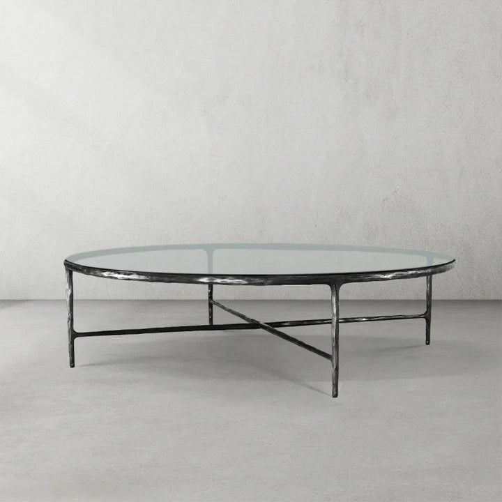 Thaddeus Glass Round Coffee Table