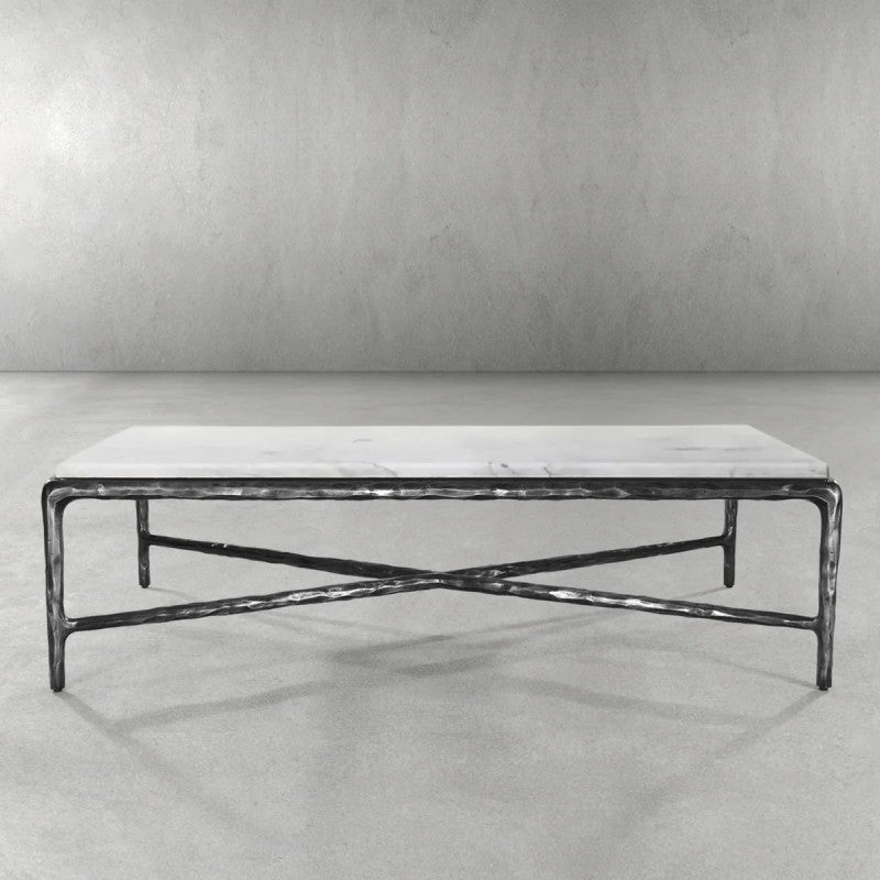 Thaddeus Rectangle Marble Coffee Table