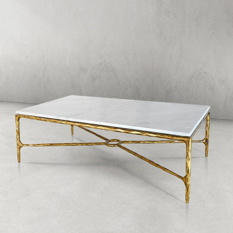Thaddeus Rectangle Marble Coffee Table