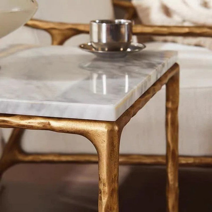 Thaddeus Rectangle Marble Coffee Table