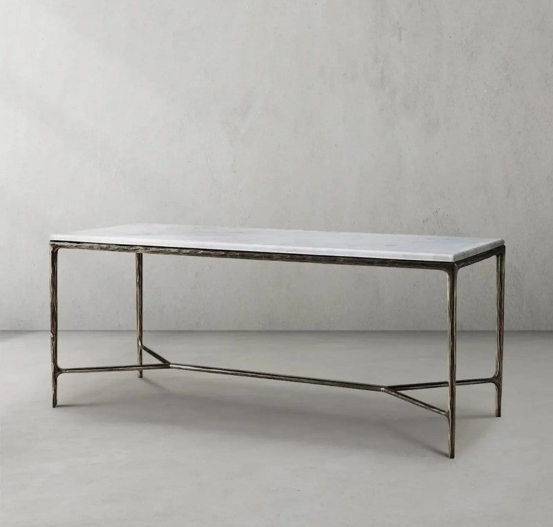 Thaddeus Rectangle Marble Desk