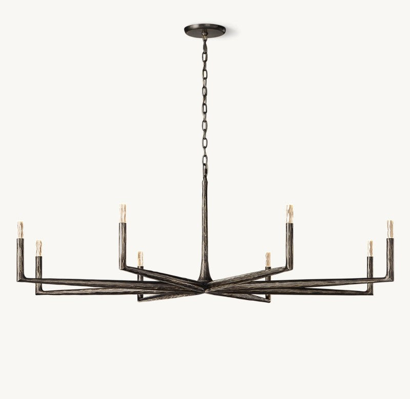 Avarit Glass Round Chandelier 72”