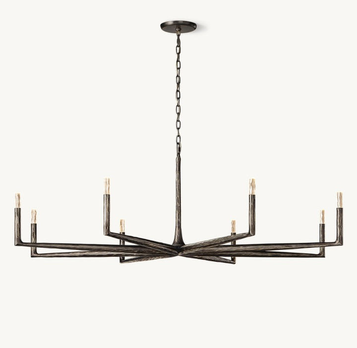 Avarit Glass Round Chandelier 72”