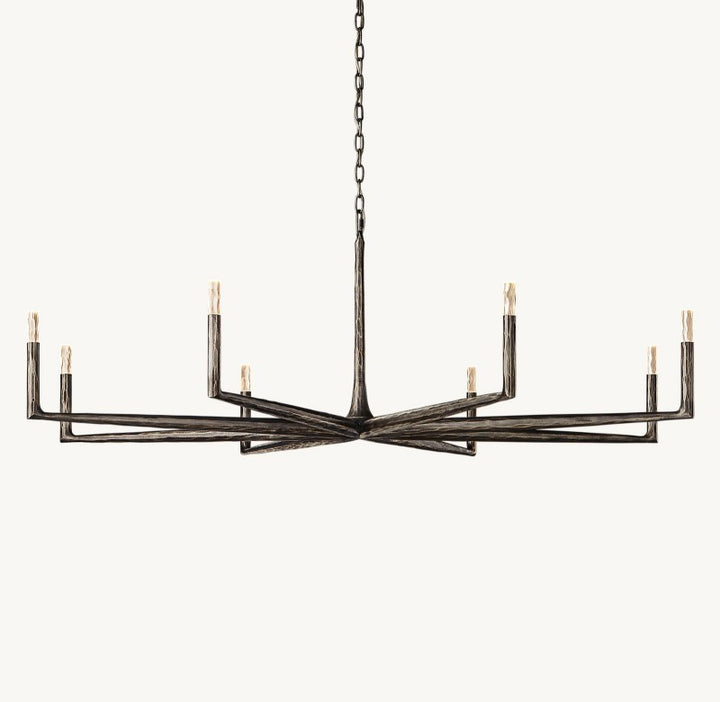 Avarit Glass Round Chandelier 72”