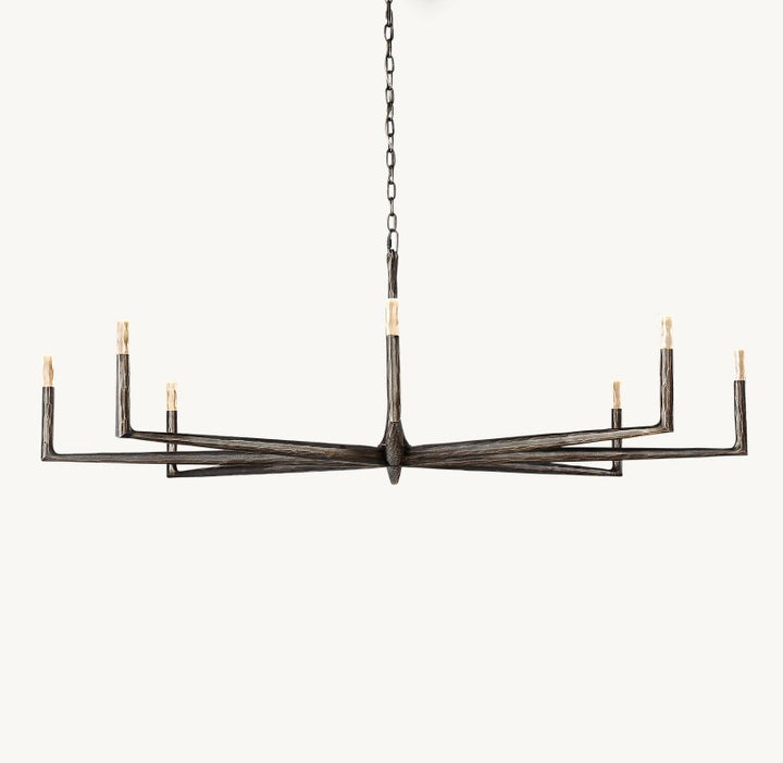 Avarit Glass Round Chandelier 72”