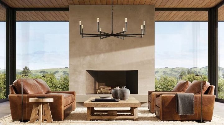 Avarit Glass Round Chandelier 72”