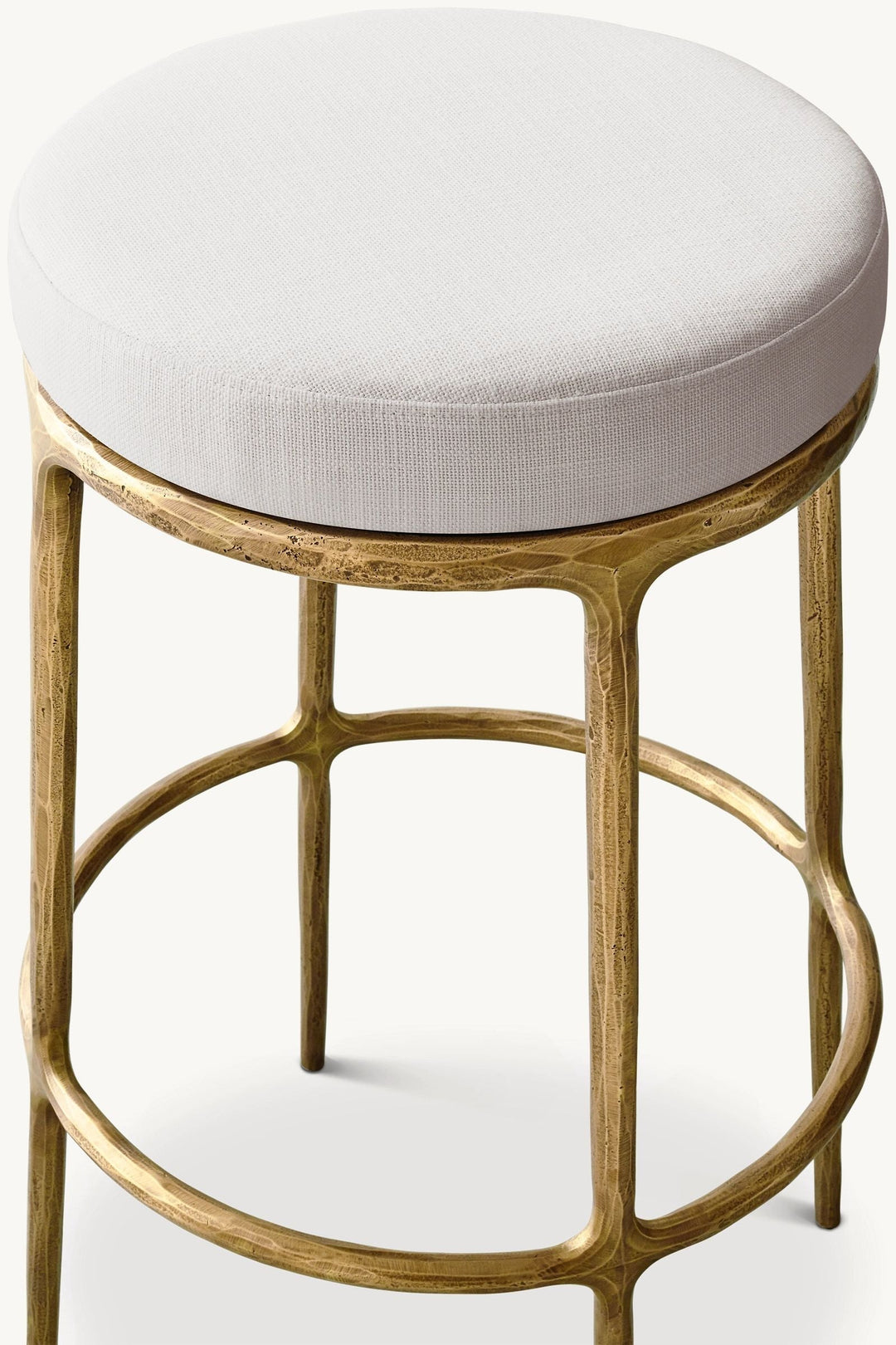 Thaddeus Backless Fabric Swivel Bar and Counter Stool Living Room