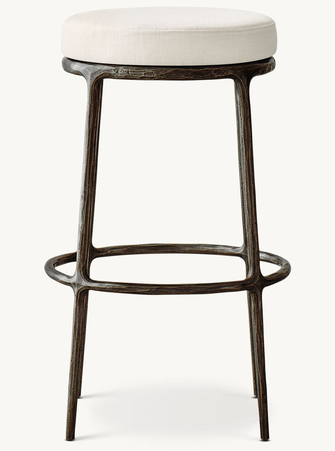 Thaddeus Backless Fabric Swivel Bar and Counter Stool Living Room