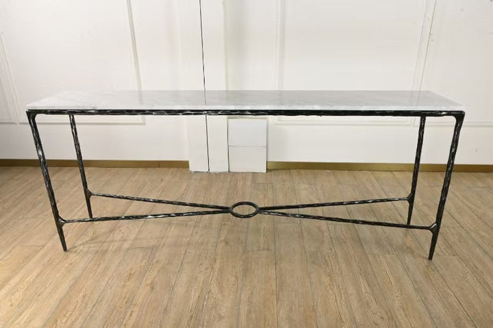 Thaddies Rectangle Marble Console Table