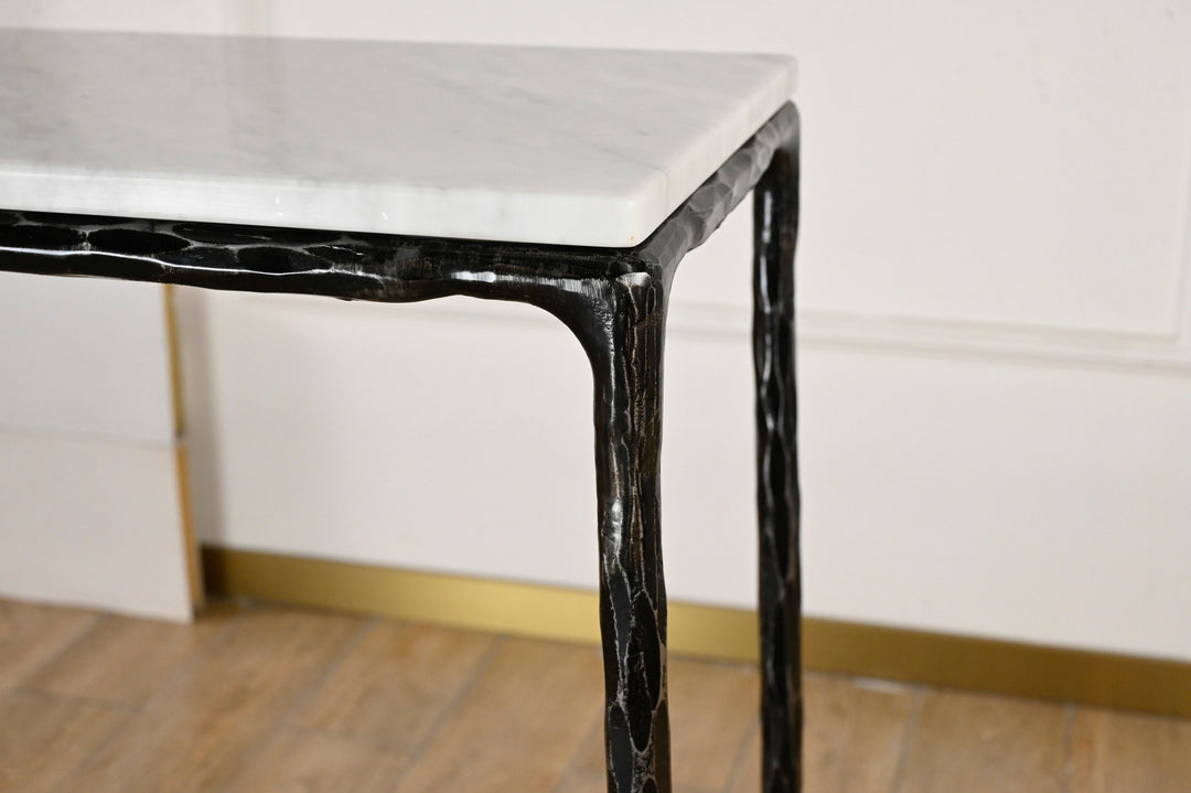 Thaddies Rectangle Marble Console Table