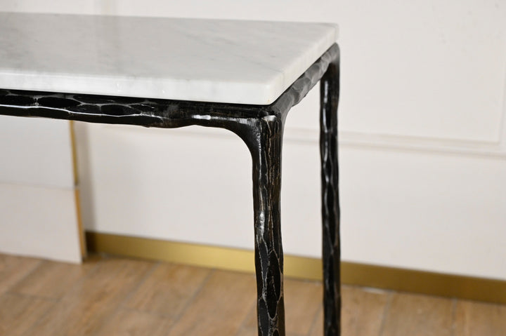 Thaddies Rectangle Marble Console Table