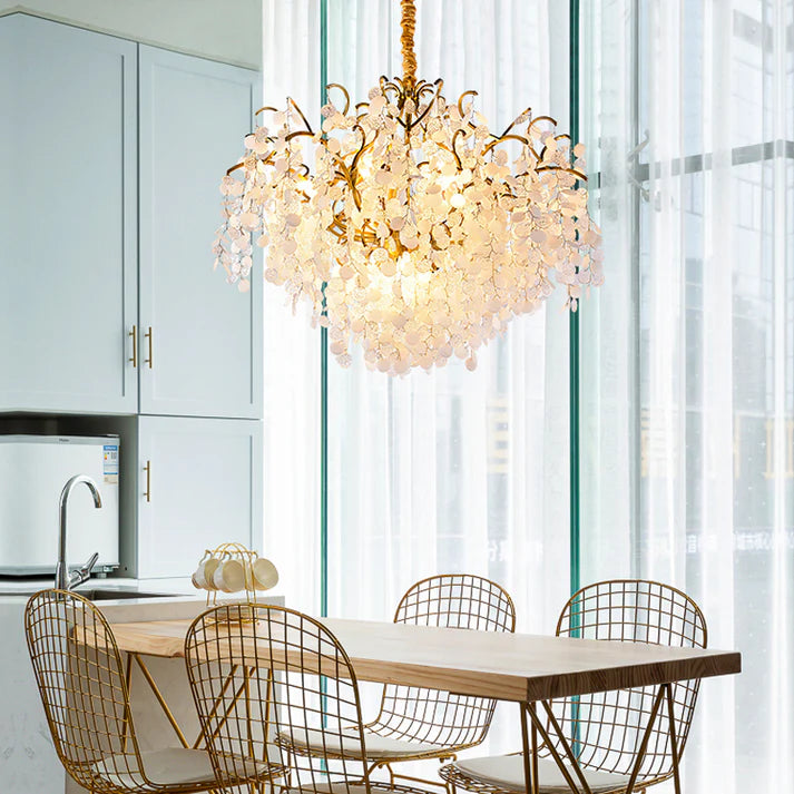Thirza Brass Branch Crystal Chandelier