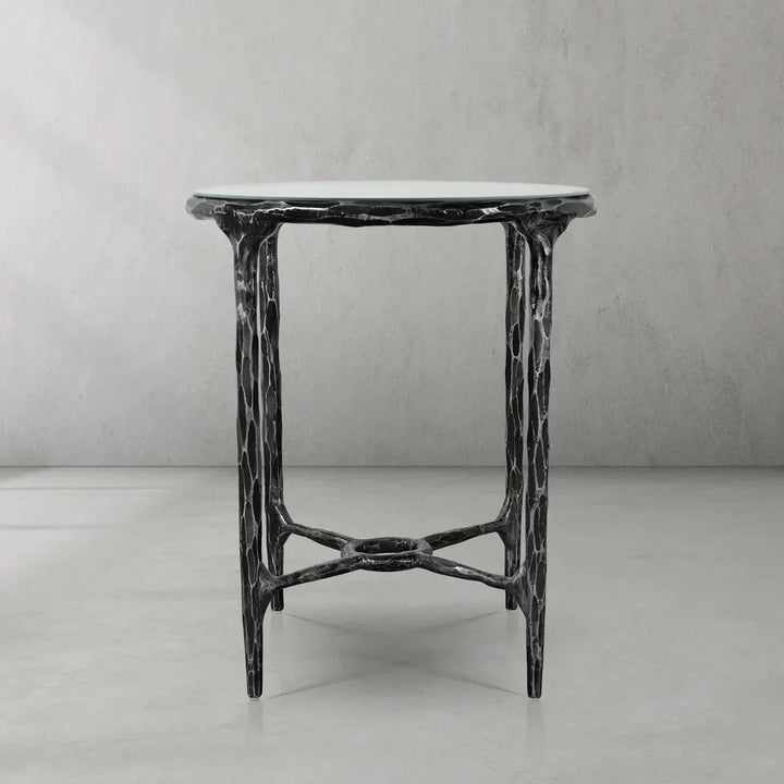 Thomson Glass Round Side Table 18" 22"