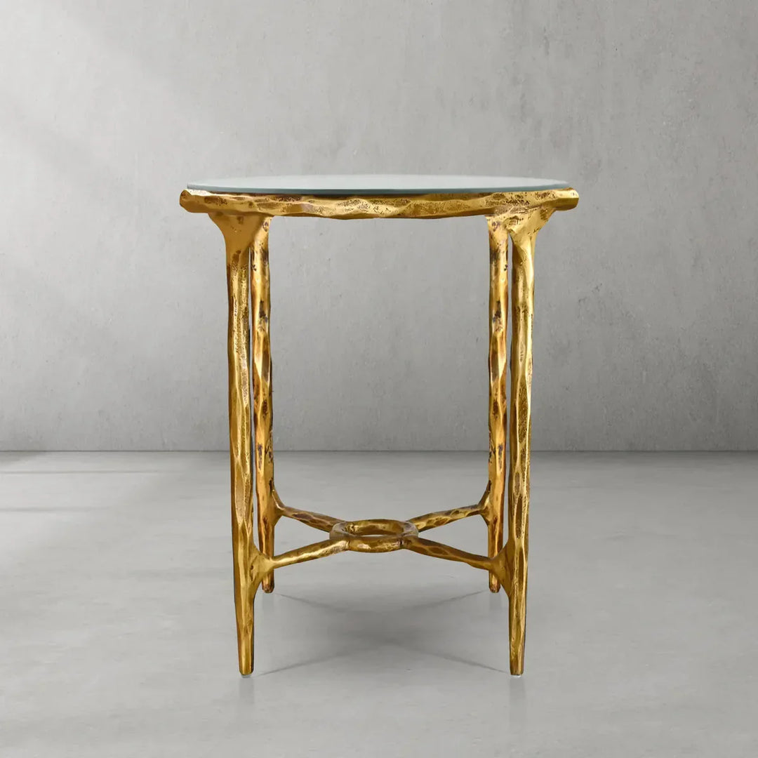 Thomson Glass Round Side Table 18" 22"