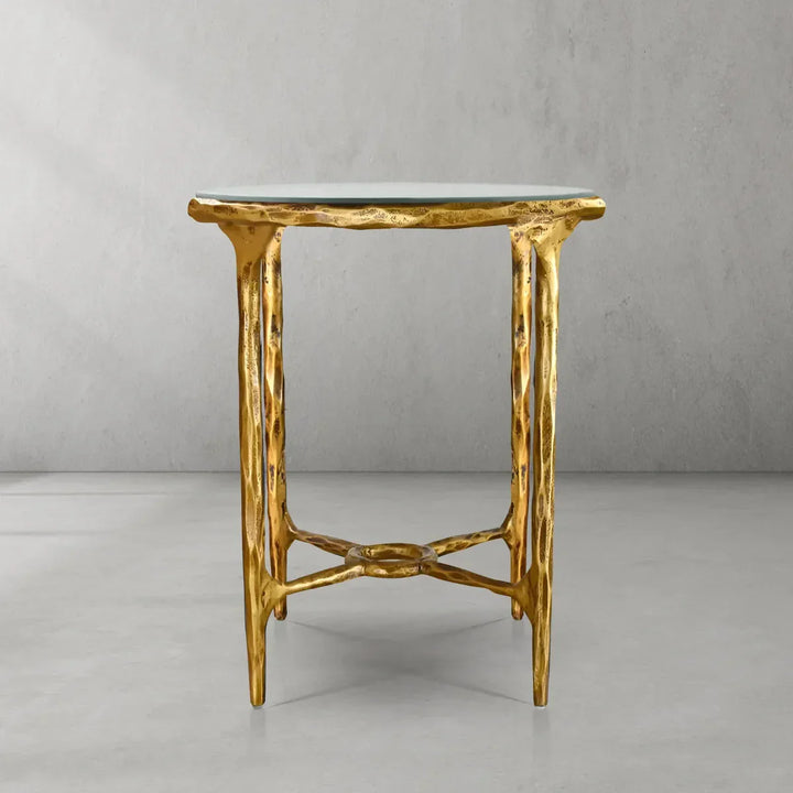 Thomson Glass Round Side Table 18" 22"