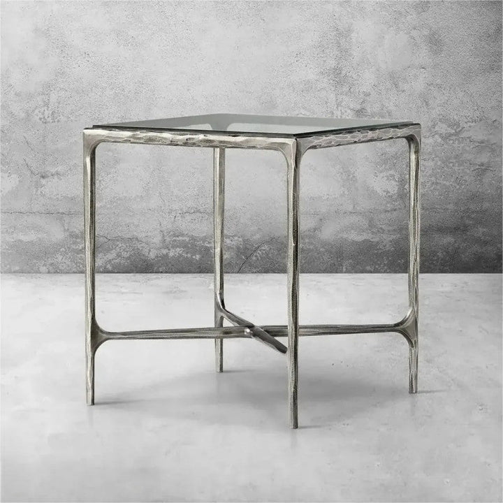 Thomson Glass Square Side Table 18" 22"