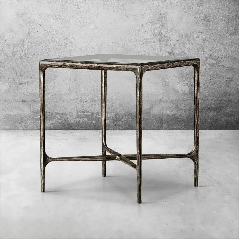 Thomson Glass Square Side Table 18" 22"