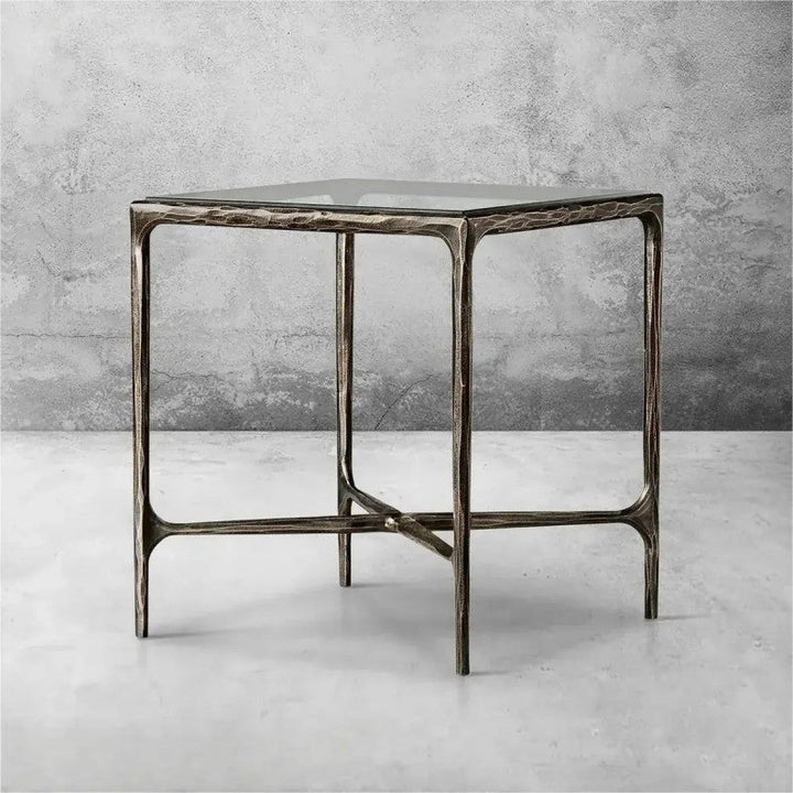 Thomson Glass Square Side Table 18" 22"