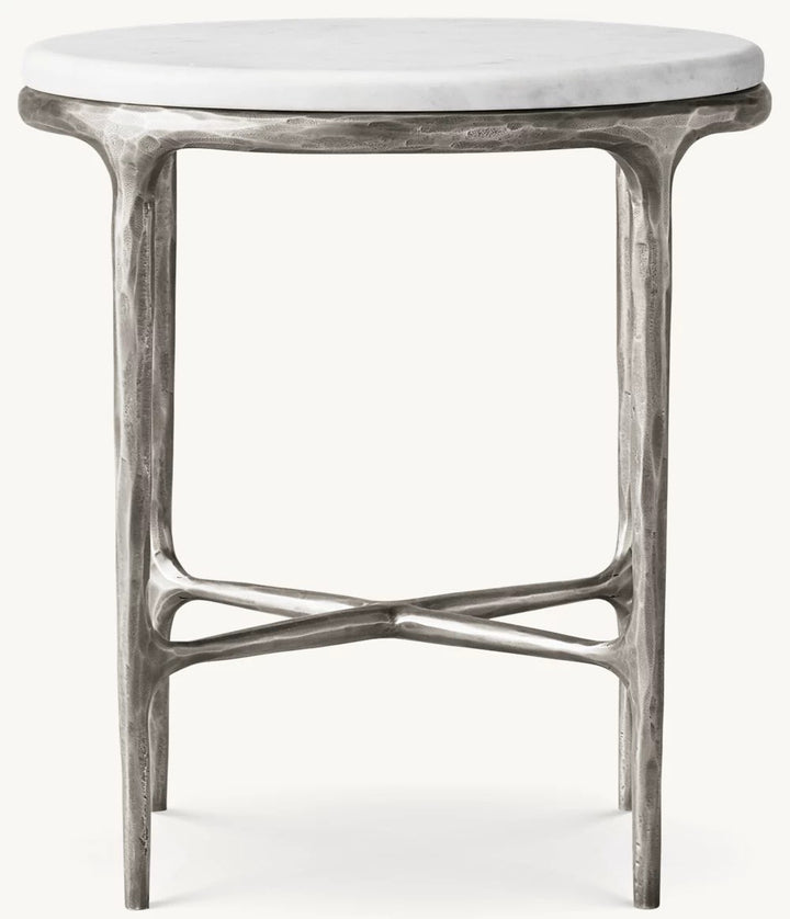 Thomson Marble Round Bedside Table