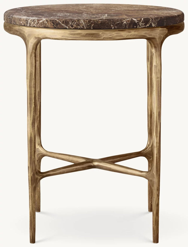 Thomson Marble Round Bedside Table